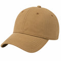 Casquette de baseball taille unique en coton beige à visière courbée
